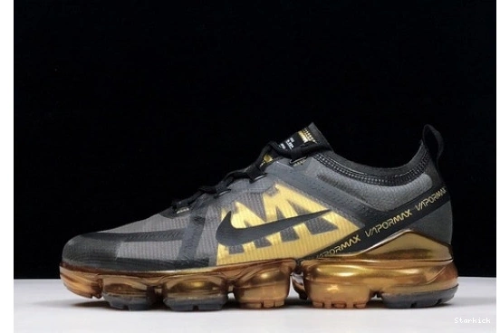 2019 METALLIC AIR GOLD AR6631-002 VAPORMAX BLACK 0312